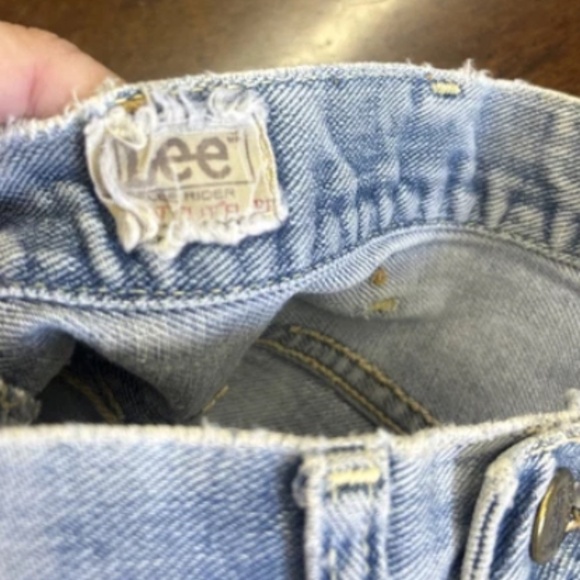 Vintage 1960s Lee Riders 29x 31 Beautiful Repaired Piece - Picture 4 of 6